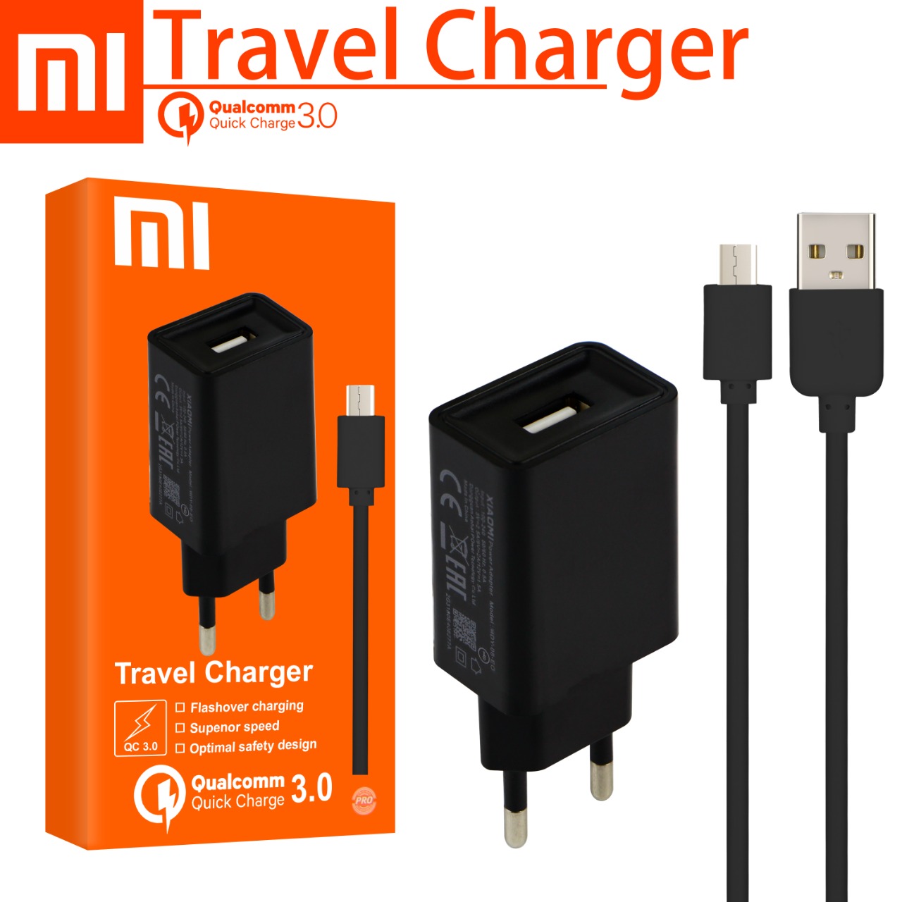 TRAVEL CHARGER MI6 MODEL ORI (PRO)